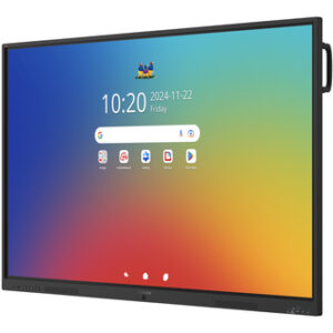 Monitor interactivo ViewSonic ViewBoard® 4K de 75" IFP7535-1-1C con Android 16, soporte de pared, módulo wifi y garantía de 5 años.