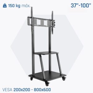 Soporte móvil de suelo con ruedas para monitor interactivo IGGUAL GOLIAT